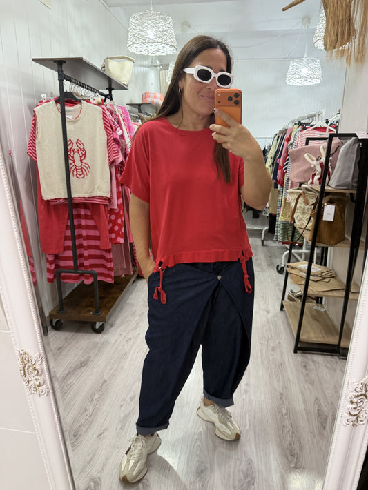 Camiseta Argollas rojo