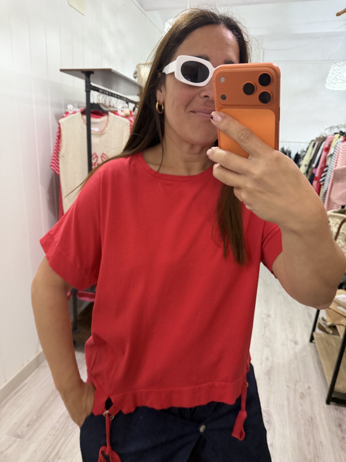 Camiseta Argollas rojo