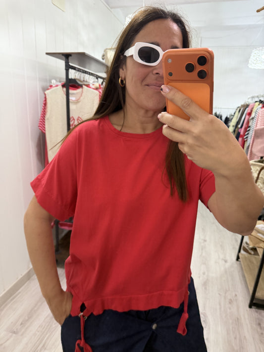 Camiseta Argollas rojo