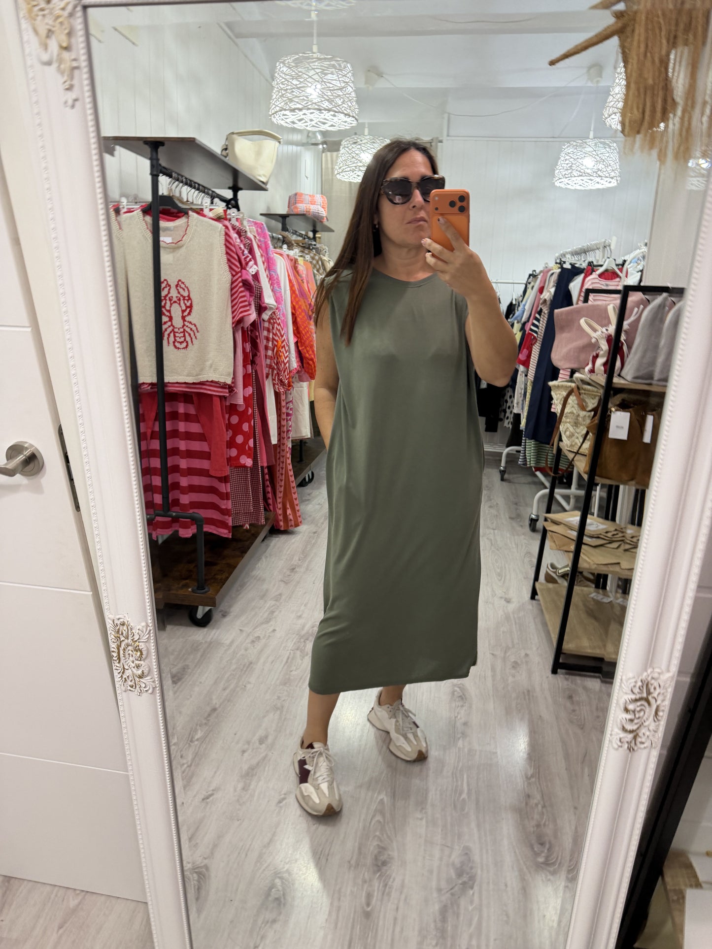 Vestido Amaia kaki