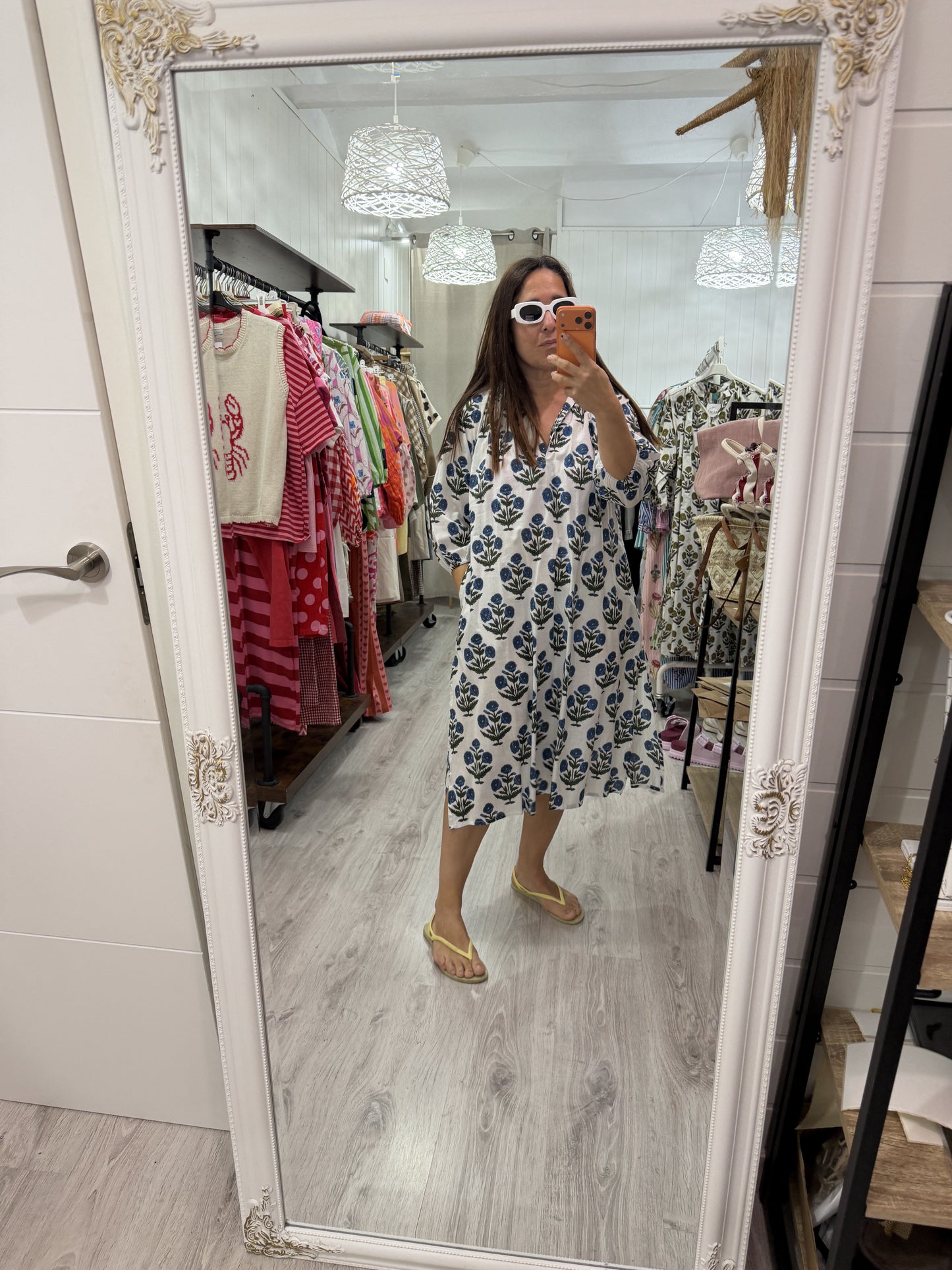 Kaftan Nur Caléndula azul