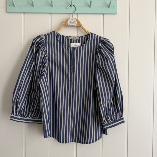 Blusa Lolita rayas azul marino