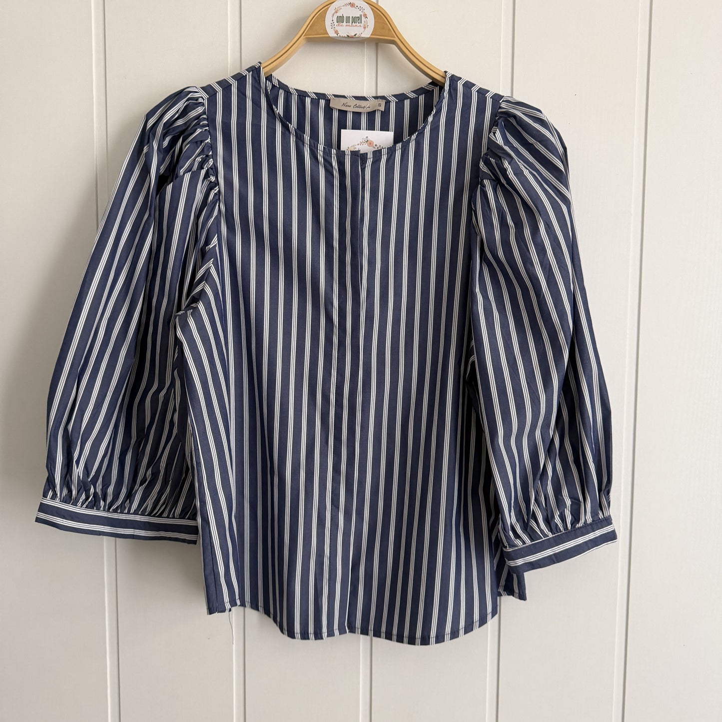 Blusa Lolita rayas azul marino
