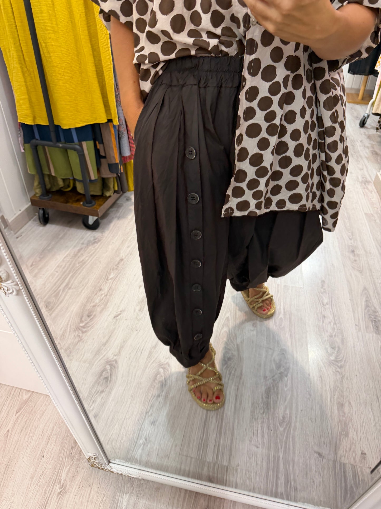 Blusón Lola oversize topos beige