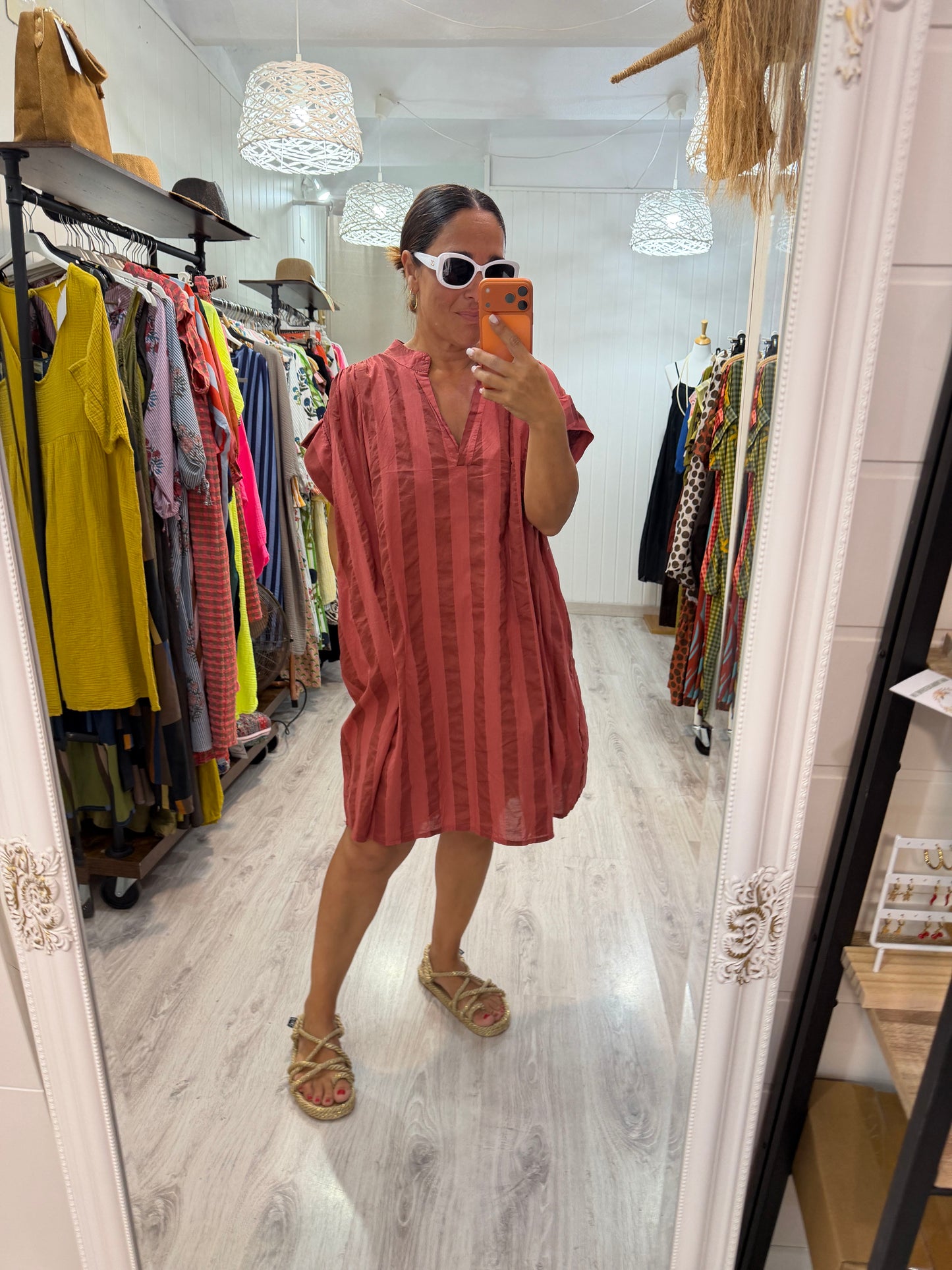 Vestido Cangas frambuesa