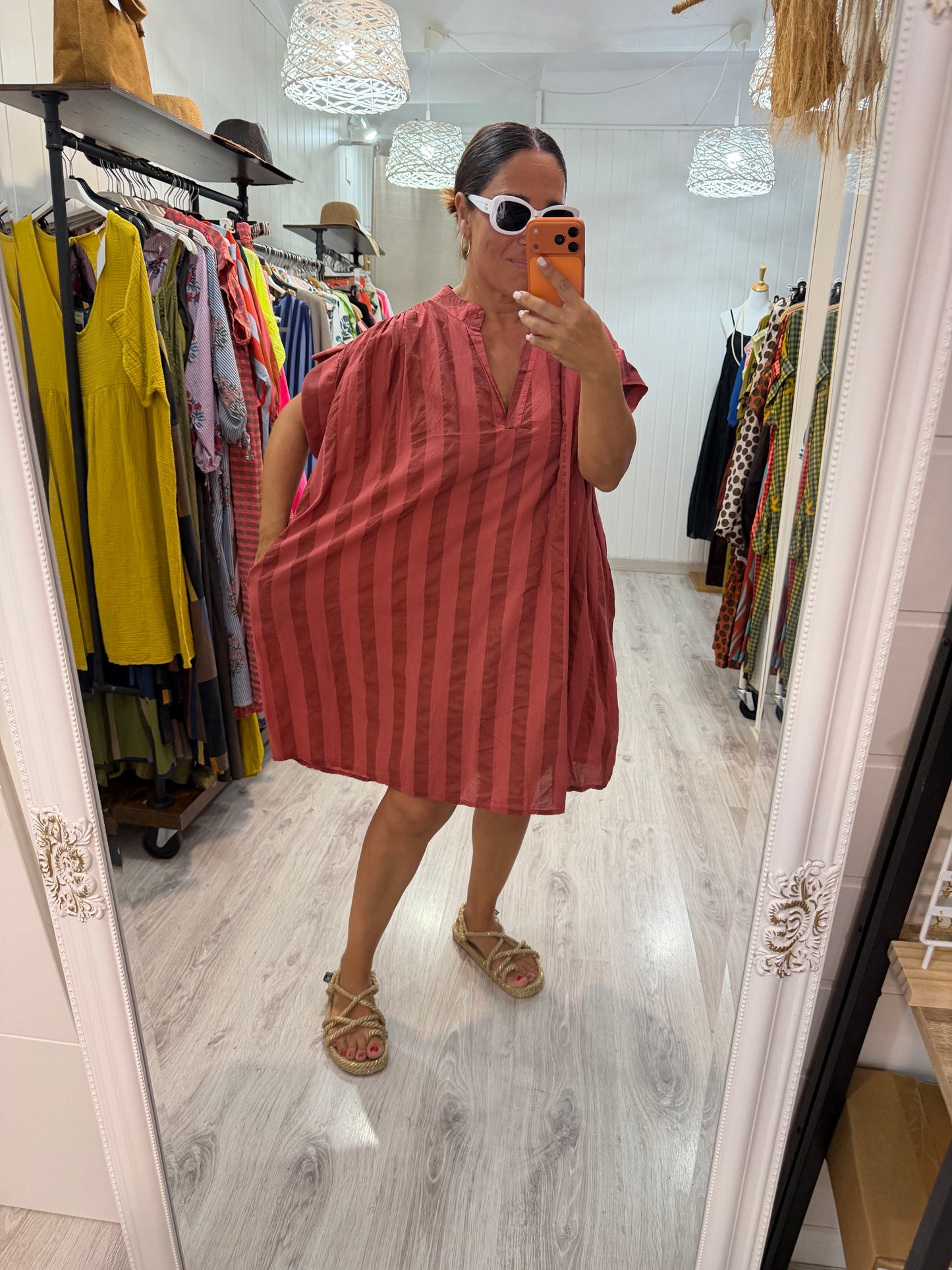 Vestido Cangas frambuesa