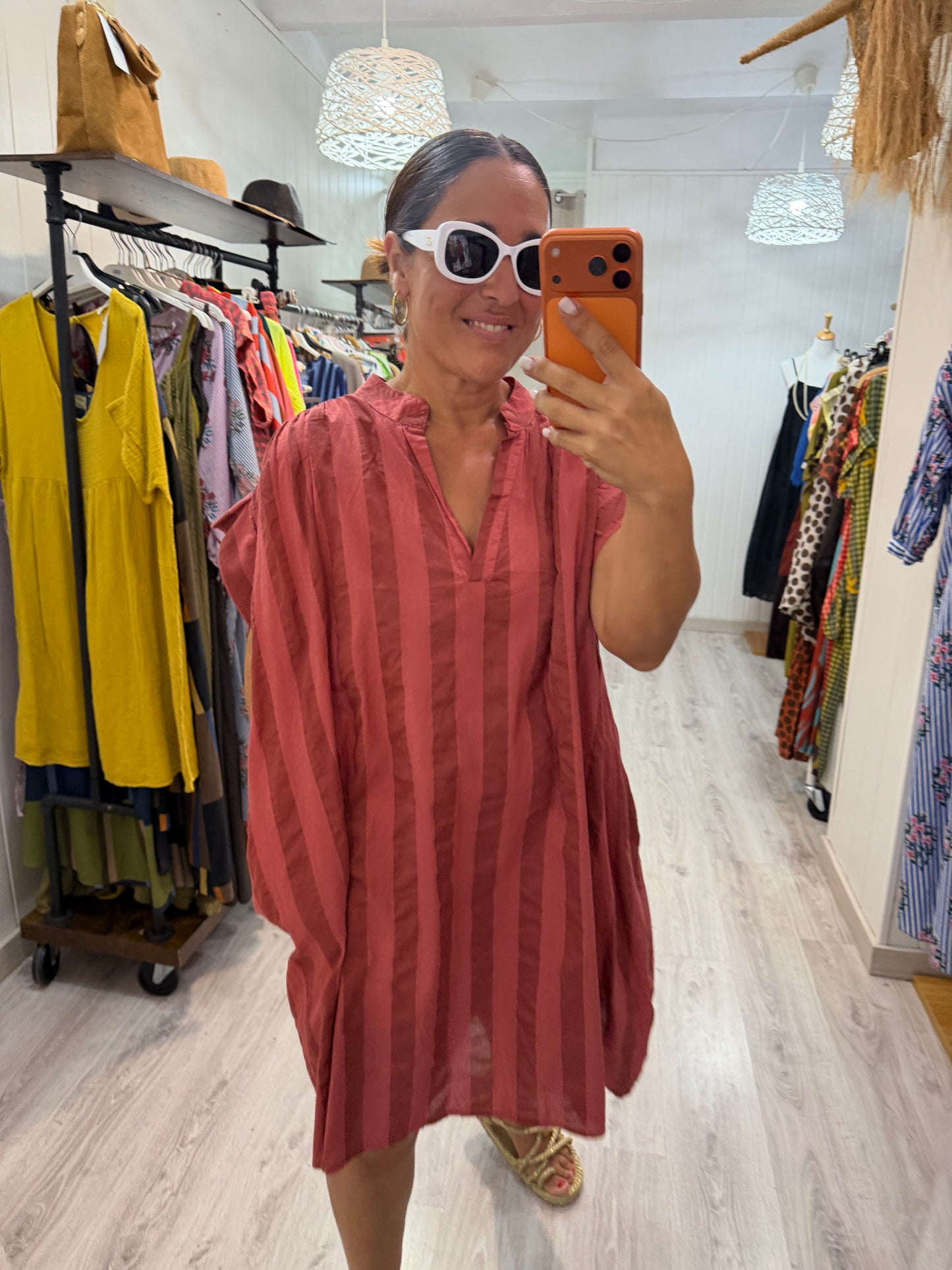 Vestido Cangas frambuesa