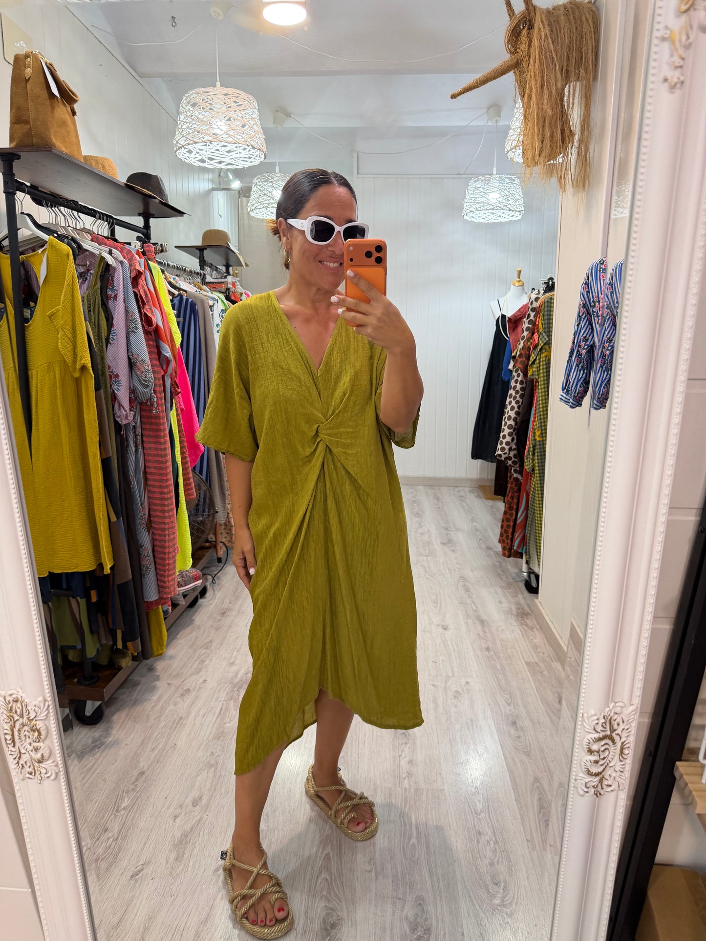 Kaftan Nudo pistacho
