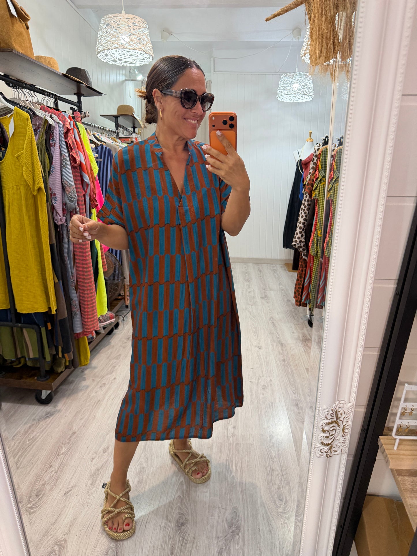 Kaftan Telma caldera y azul