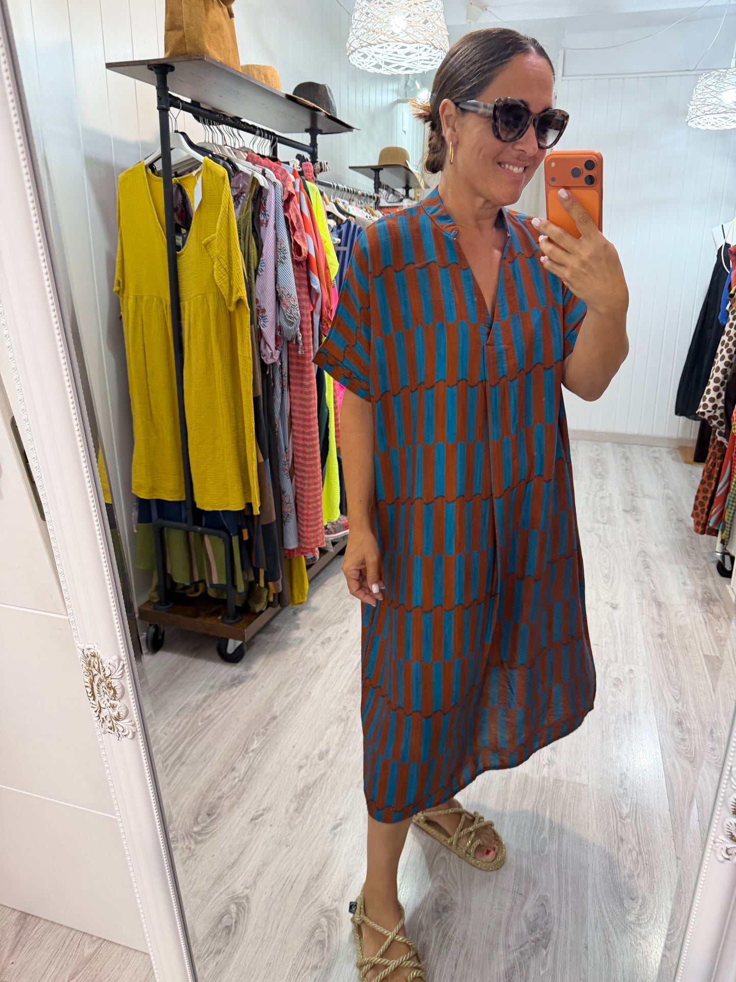 Kaftan Telma caldera y azul