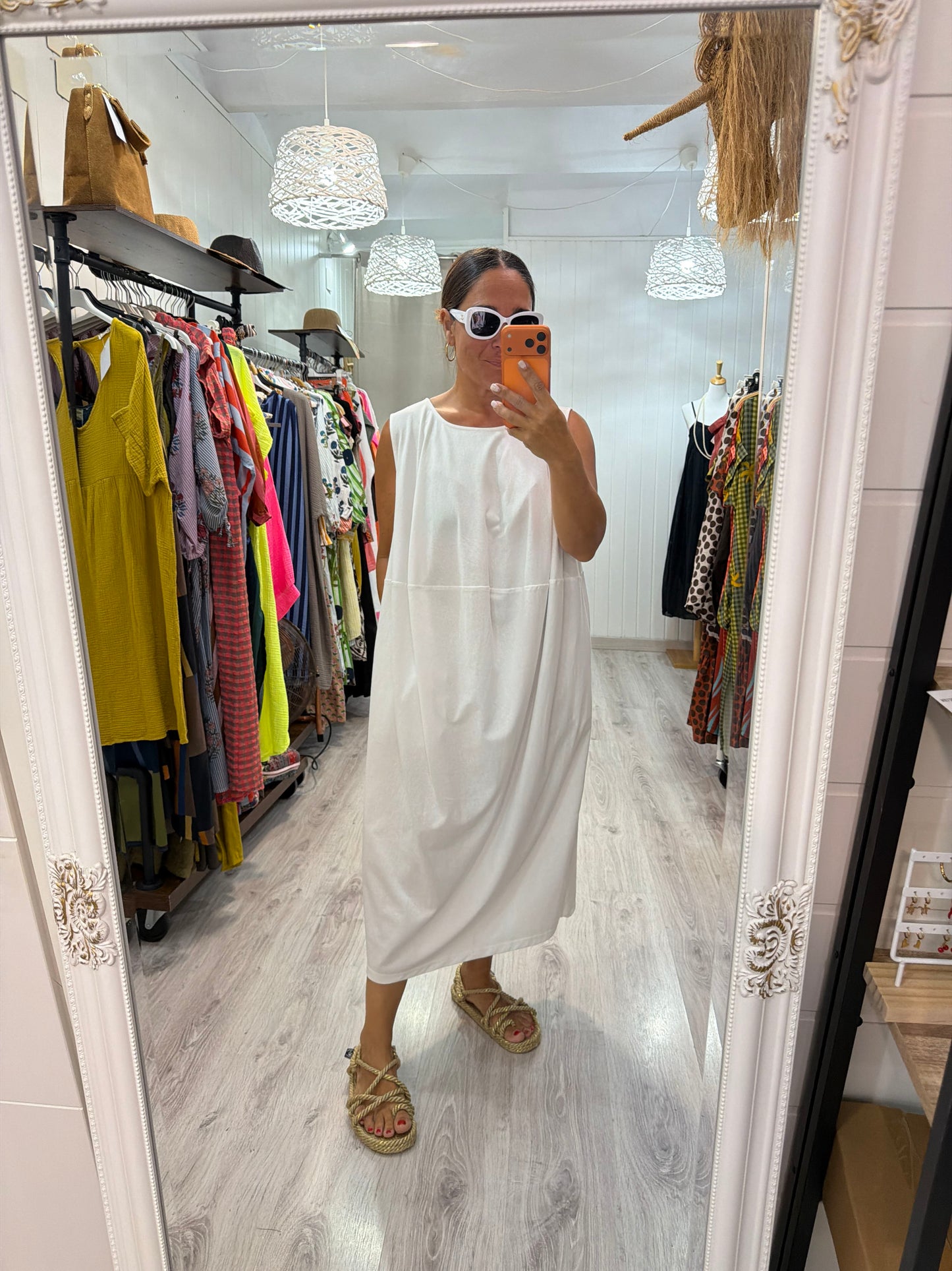 Vestido Balloon blanco