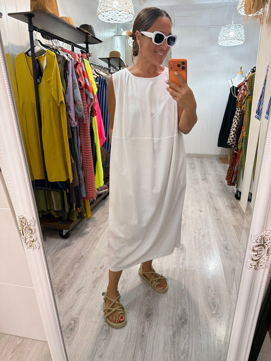 Vestido Balloon blanco