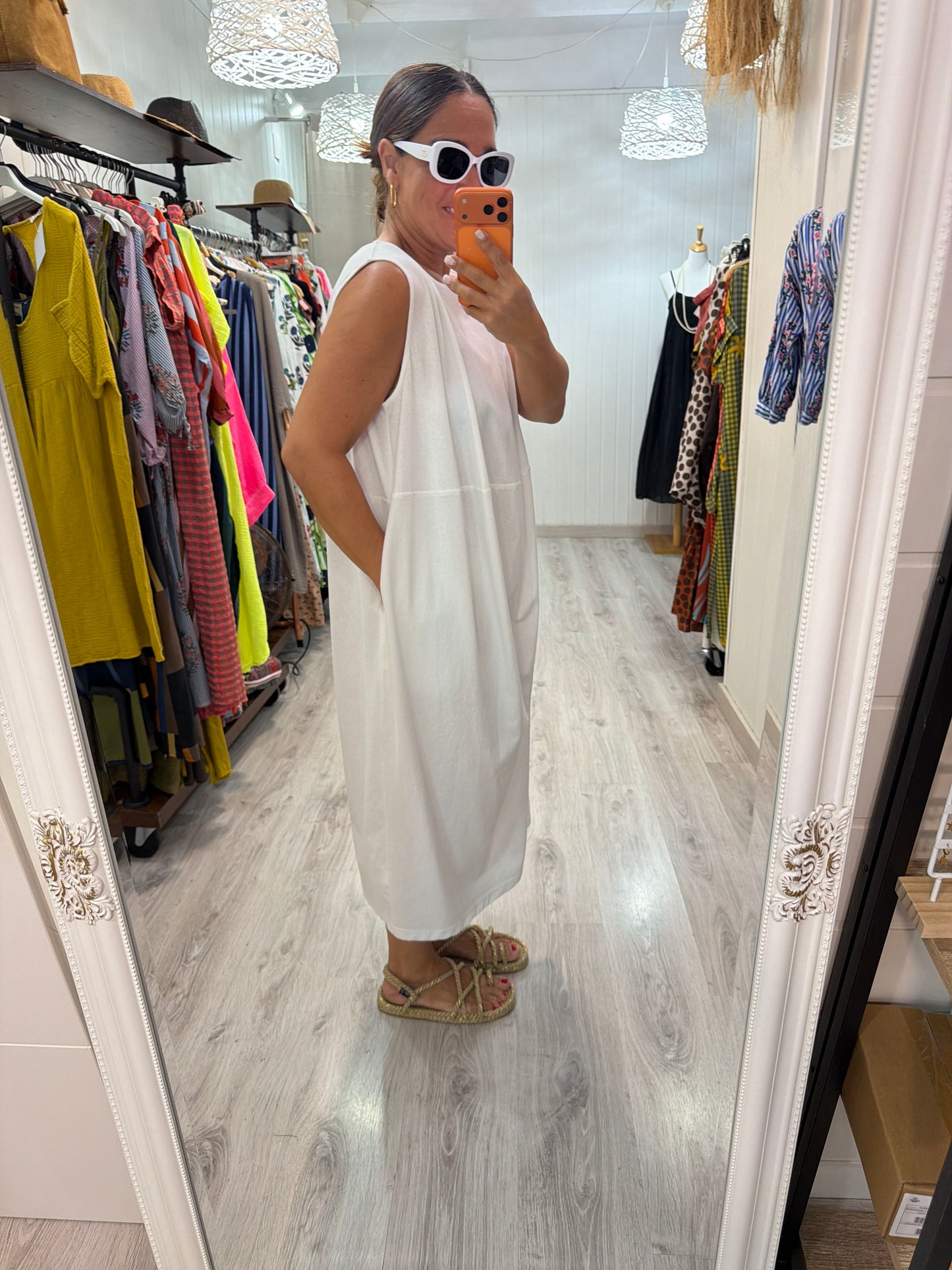 Vestido Balloon blanco