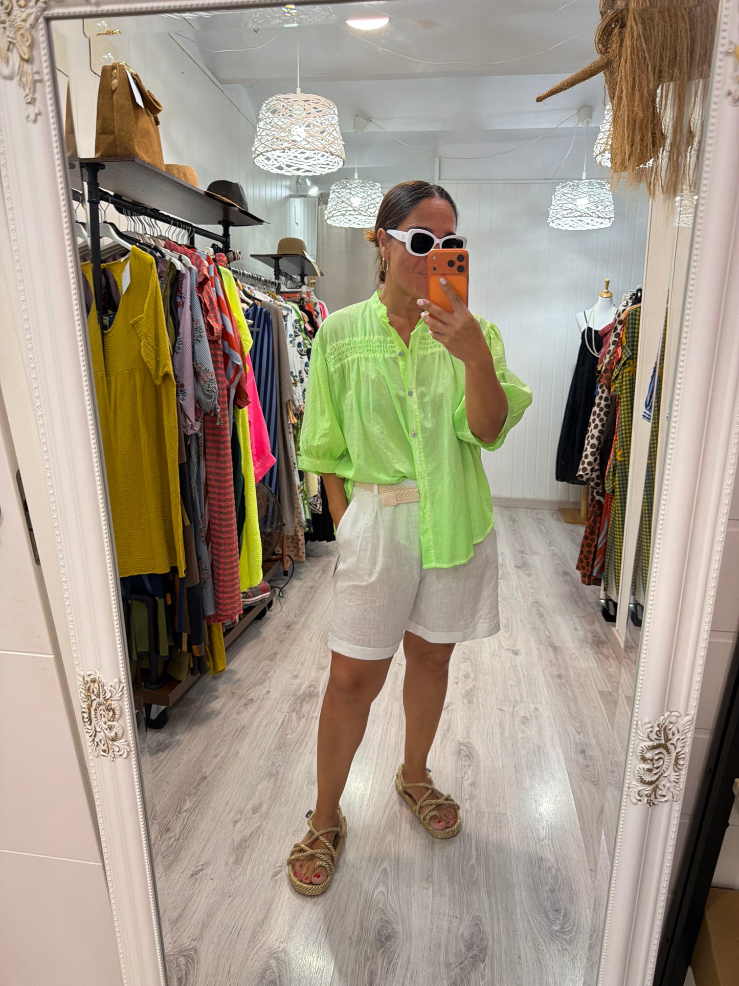 Blusa fluor verde