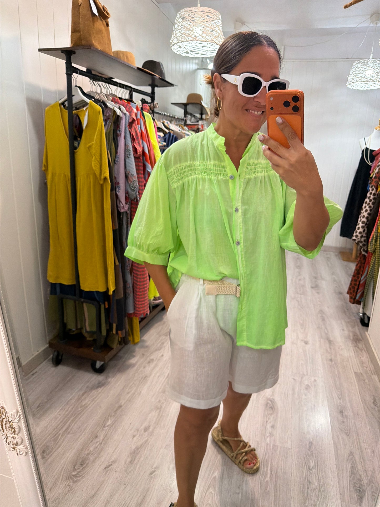 Blusa fluor verde