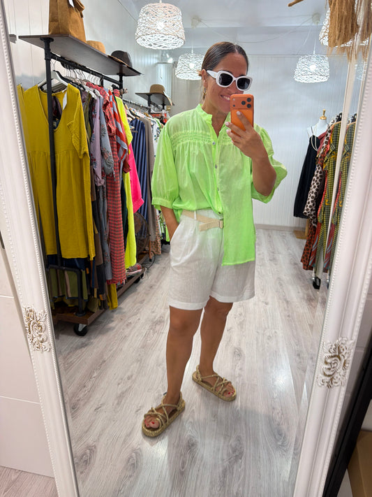 Blusa fluor verde