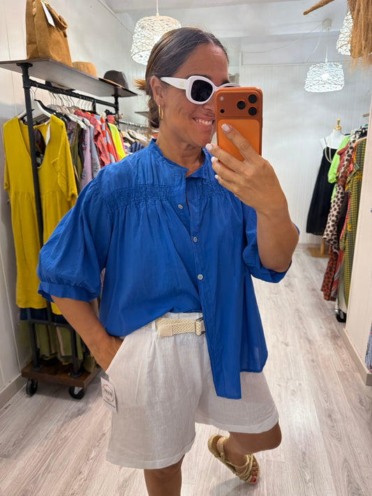 Blusa fluor azul klein