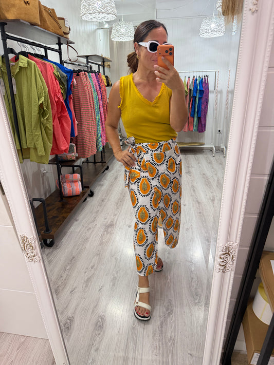 Falda Pareo Papaya