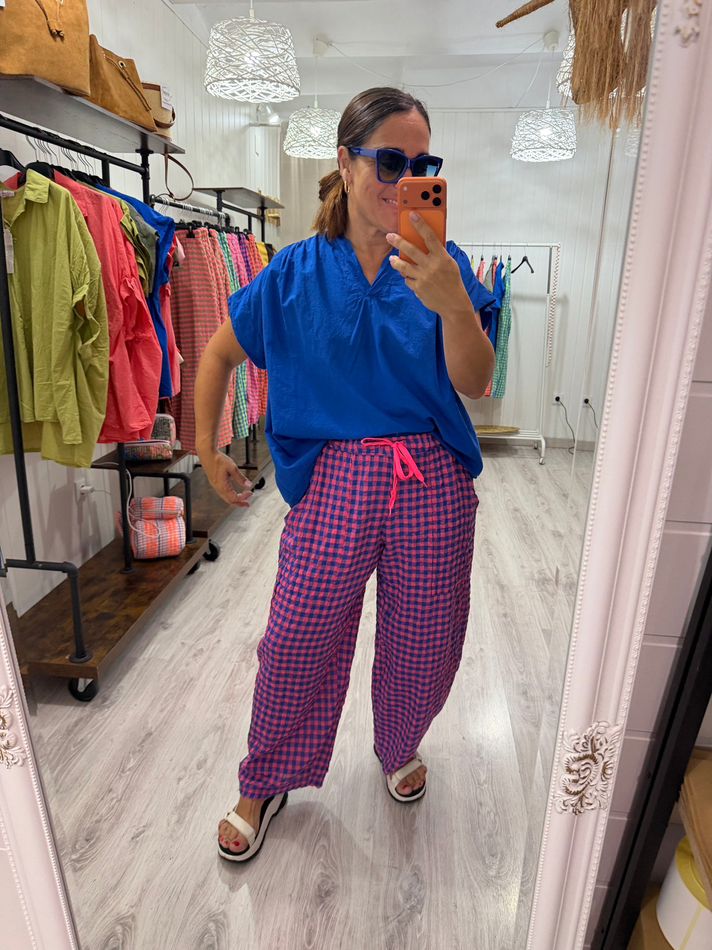 Blusa Amaia oversize azul klein