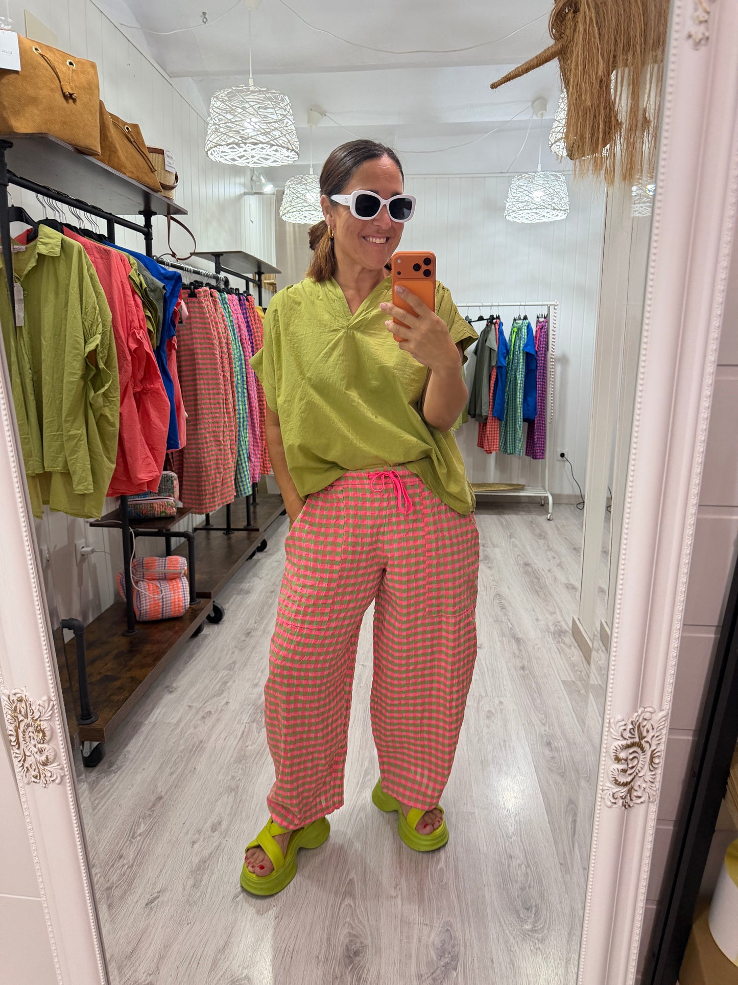 Blusa Amaia oversize pistacho