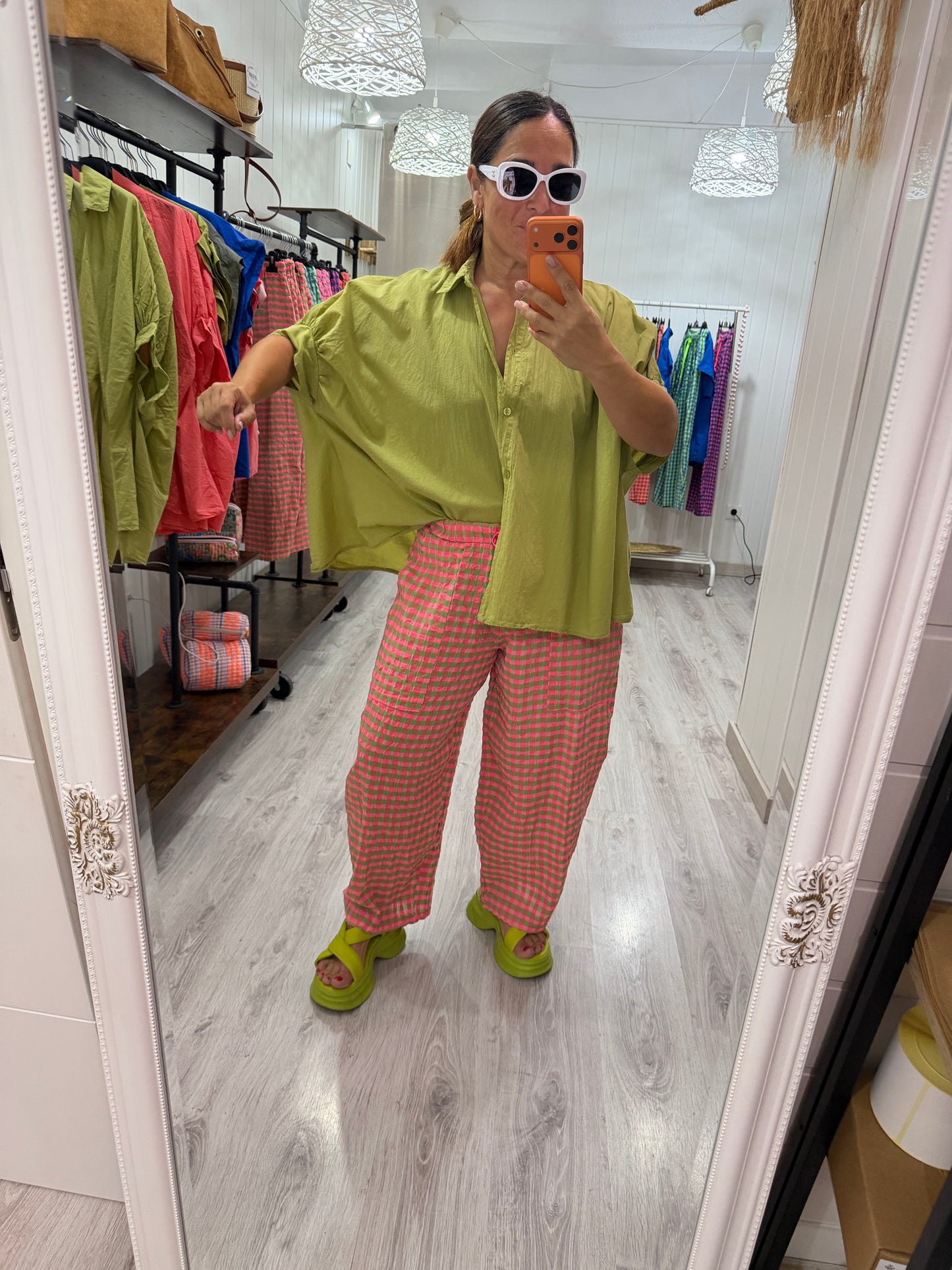 Blusón Oversize pistacho