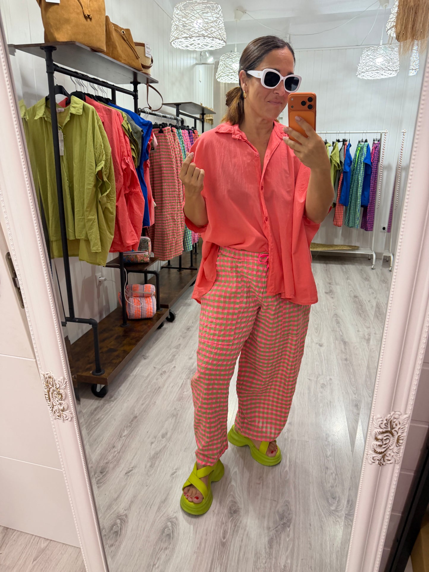 Blusón Oversize coral