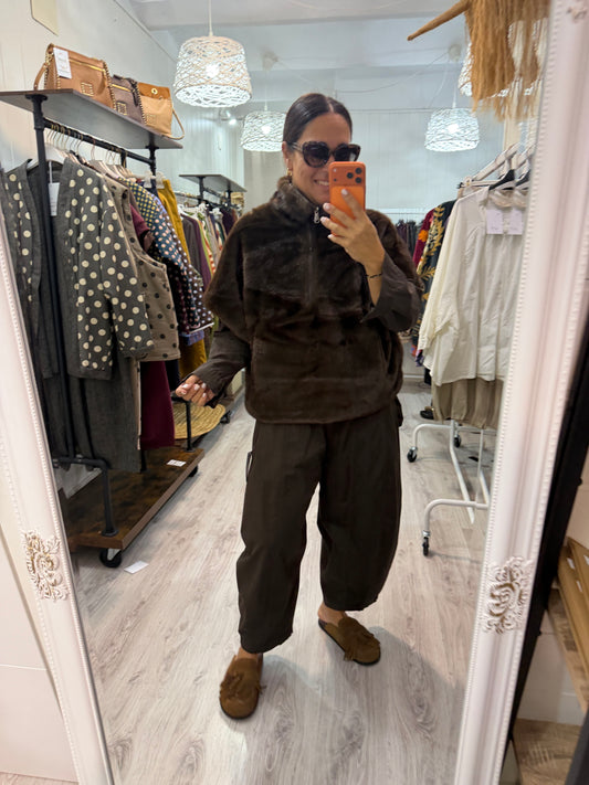 Poncho Reversible Pelo y Anorak