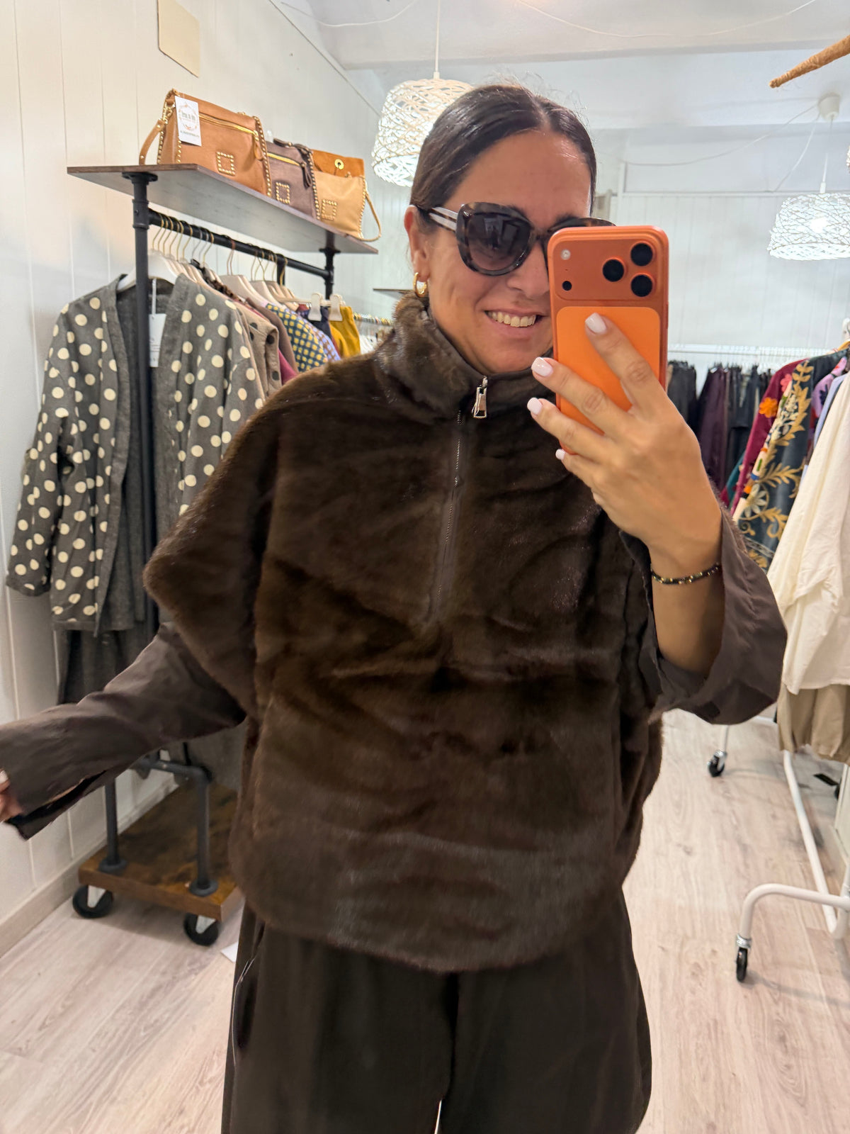Poncho Reversible Pelo y Anorak