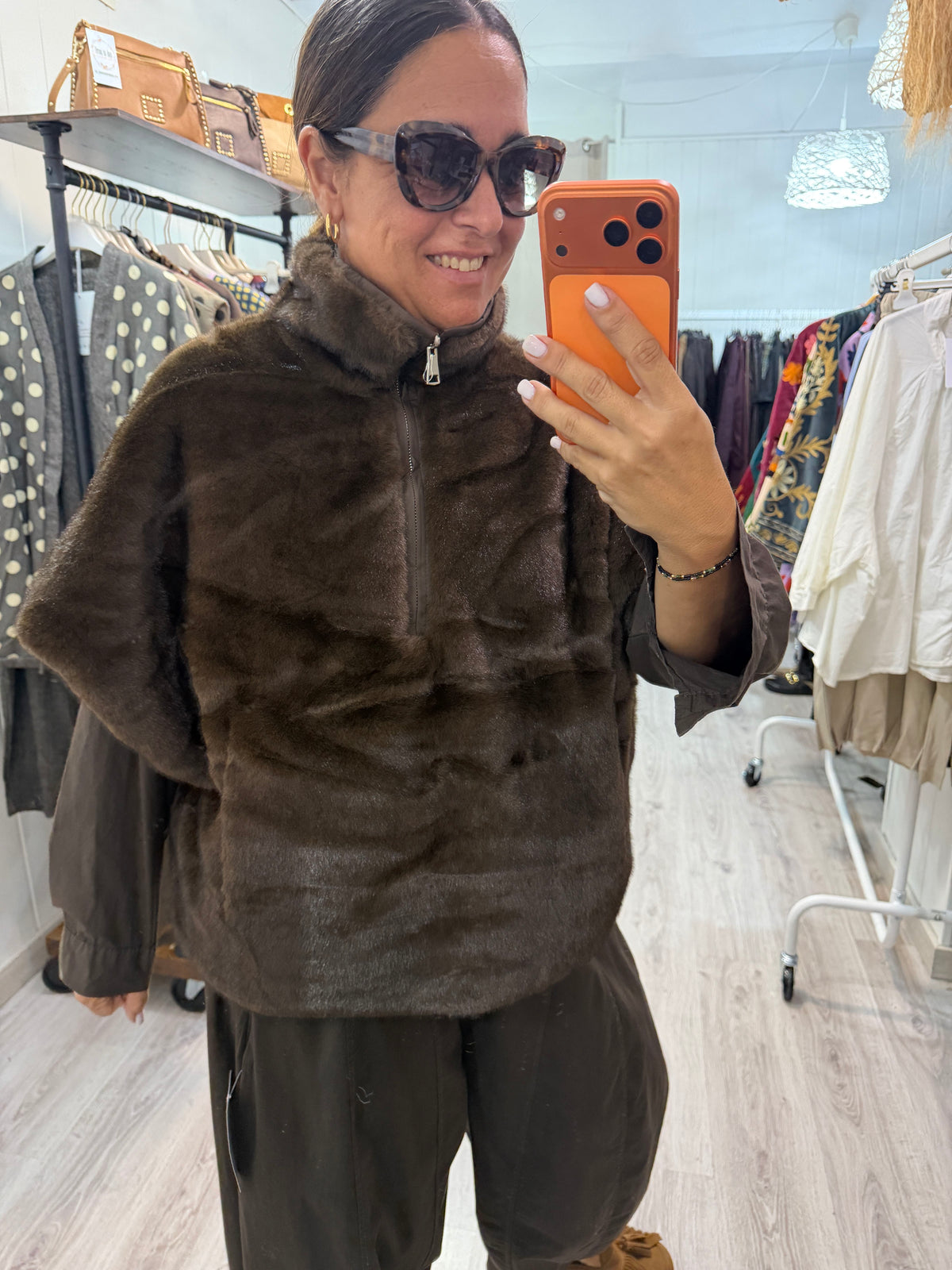 Poncho Reversible Pelo y Anorak