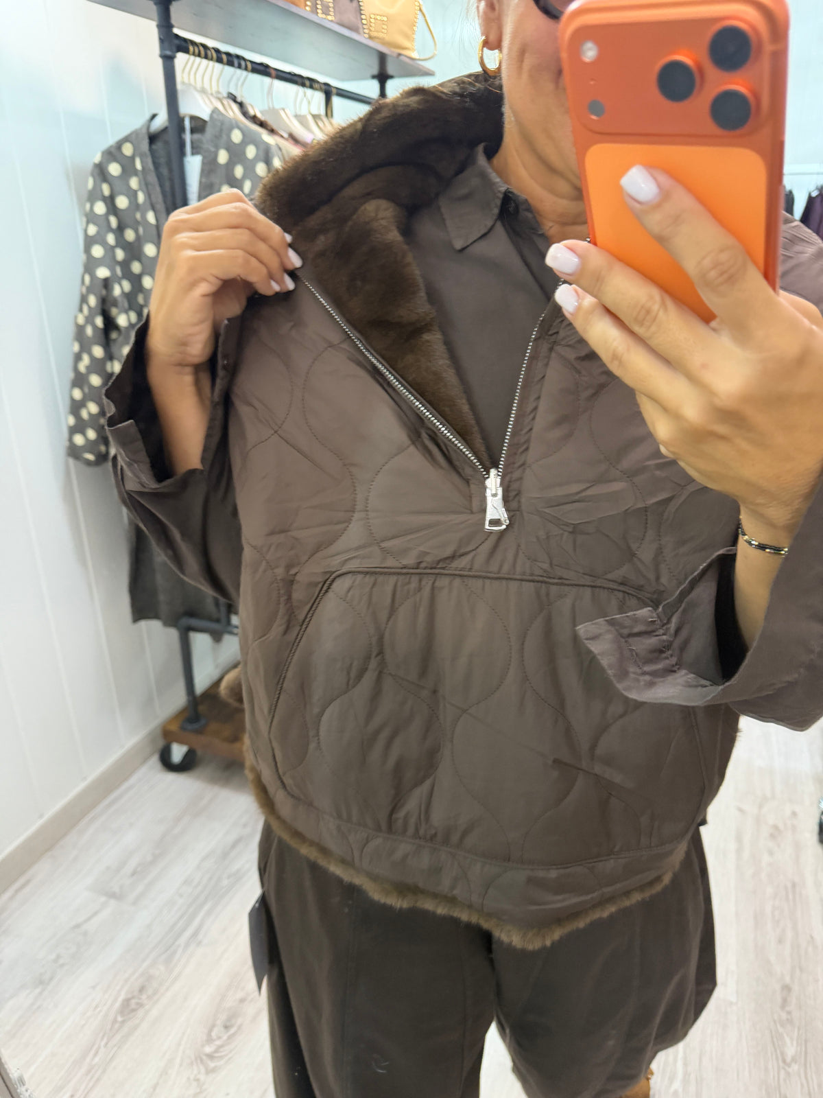 Poncho Reversible Pelo y Anorak
