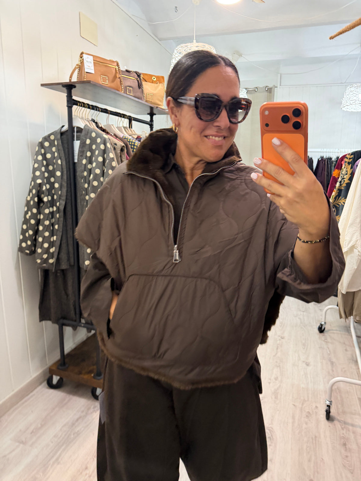 Poncho Reversible Pelo y Anorak
