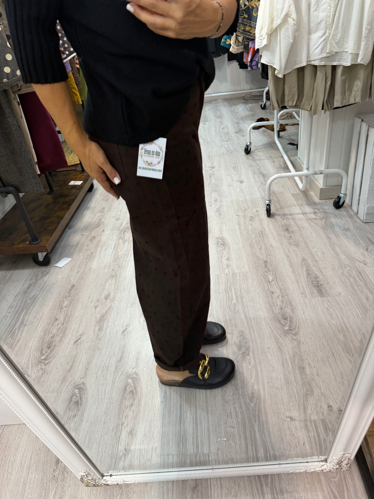 Pantalón Balloon Jeans Topets chocolate