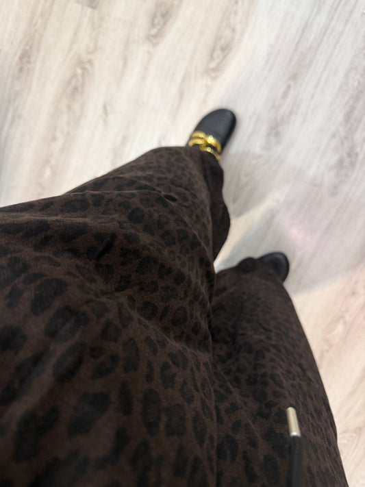 Pantalón Winter barrel animal print chocolate