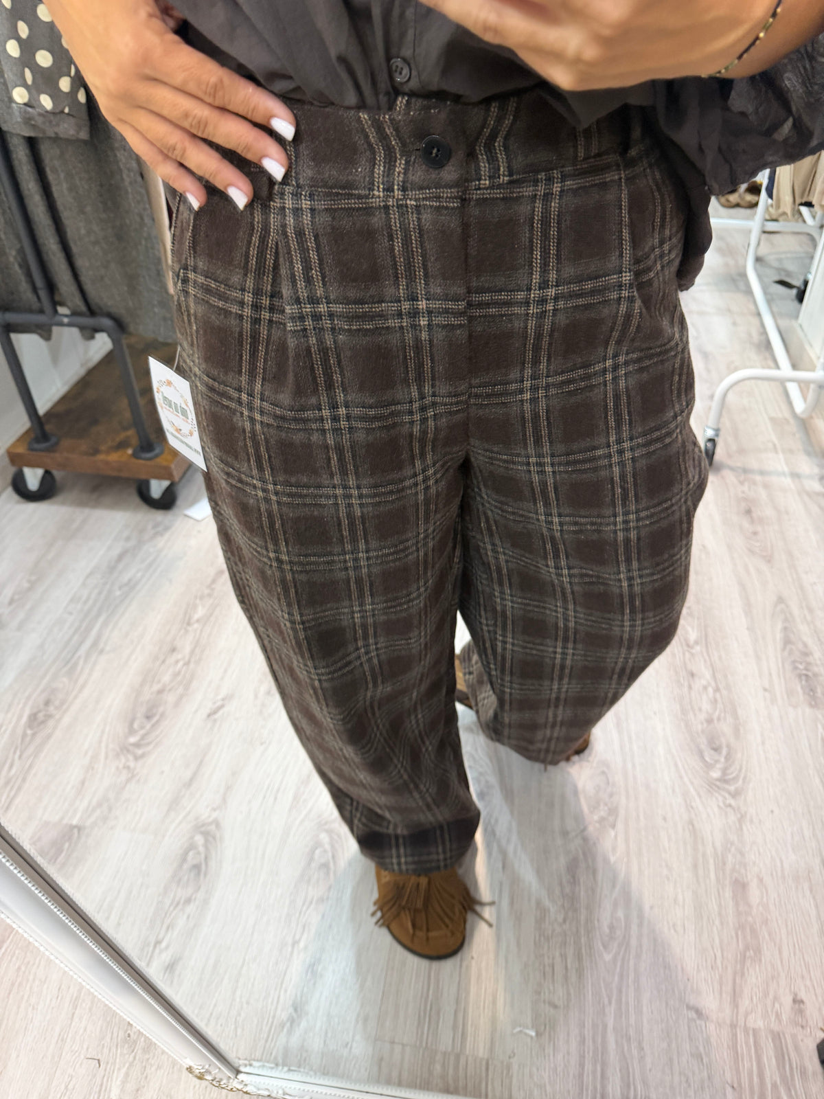 Pantalón British Lana chocolate