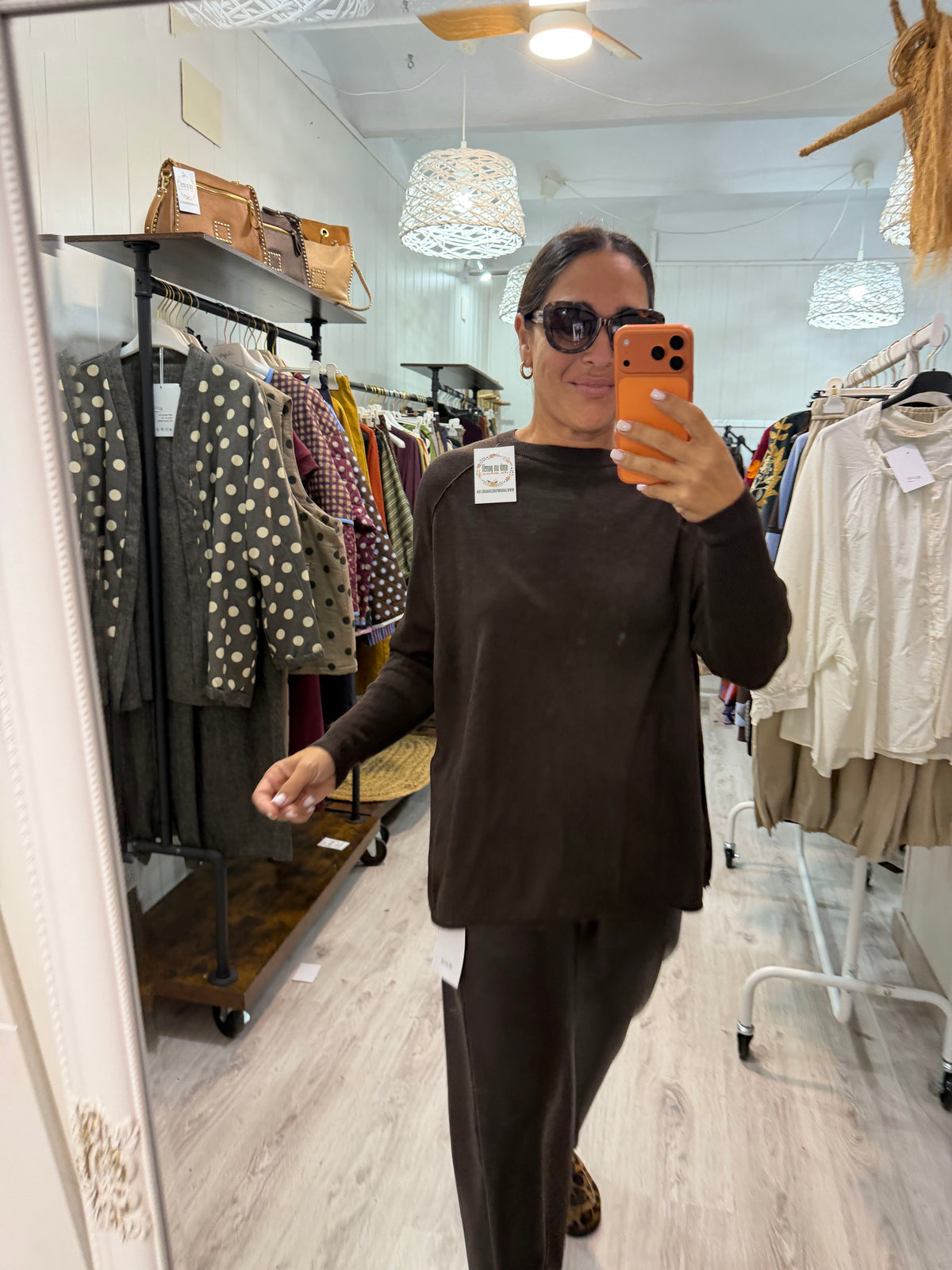 Jersei Puri  oversize chocolate