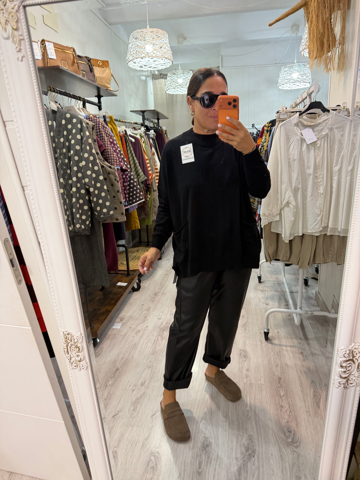 Jersei Pockets oversize negro
