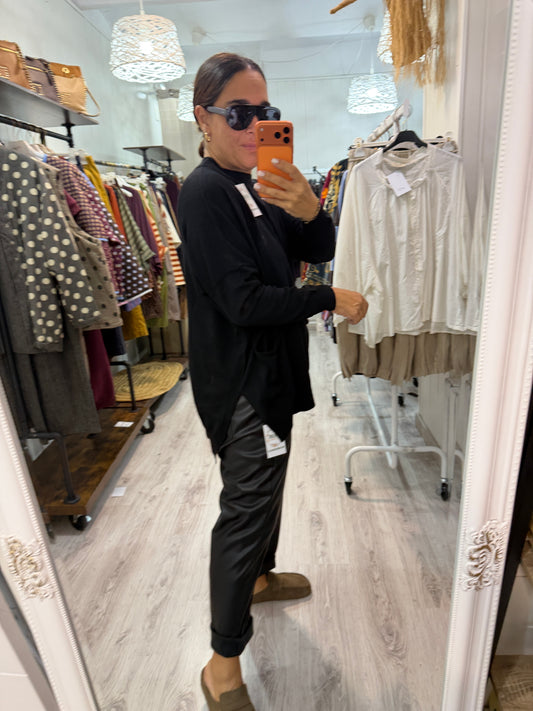 Jersei Puri  oversize negro
