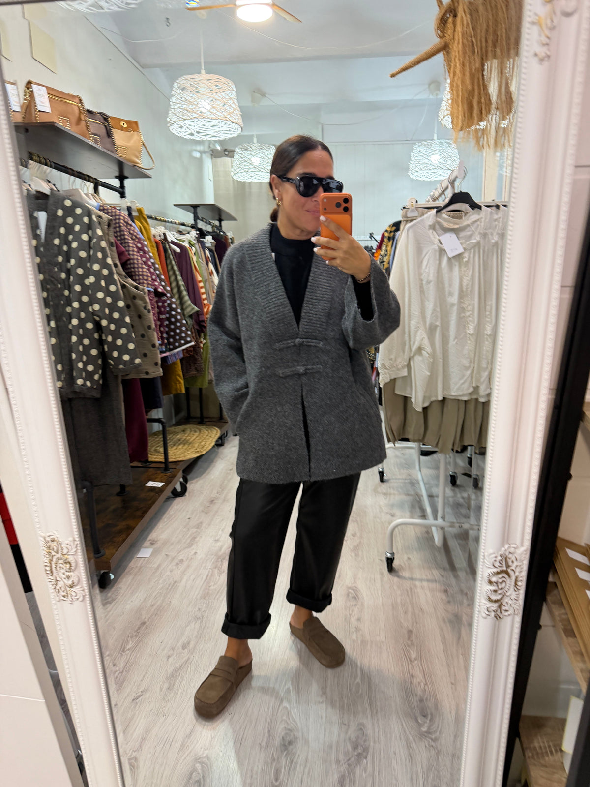 Chaqueta Saoko oversize gris