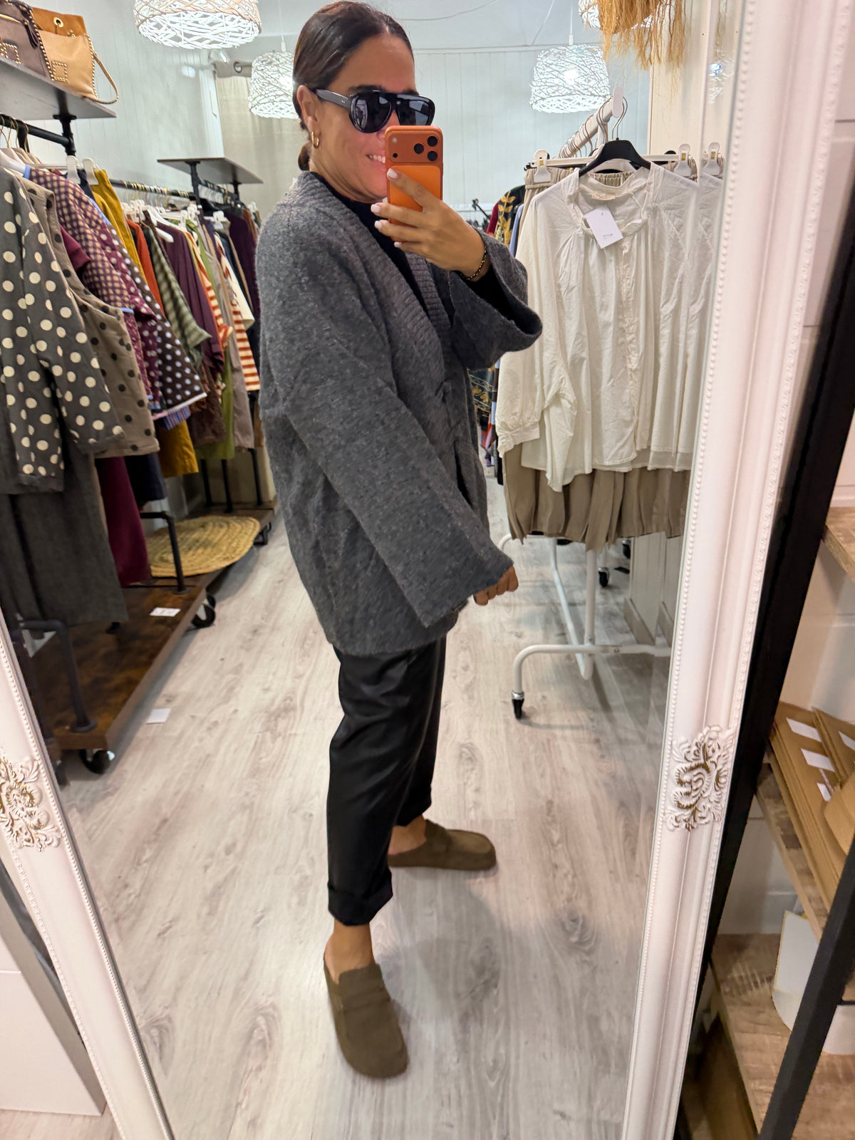 Chaqueta Saoko oversize gris