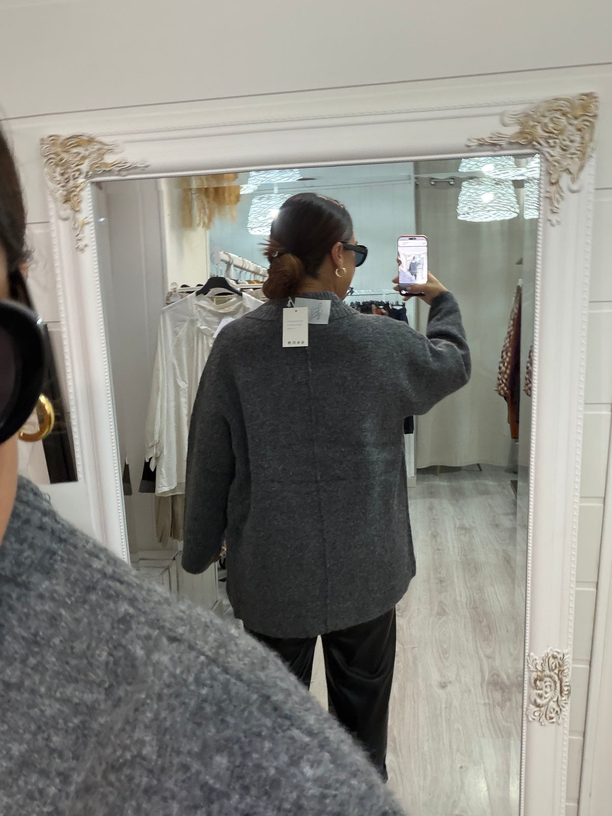 Chaqueta Saoko oversize gris