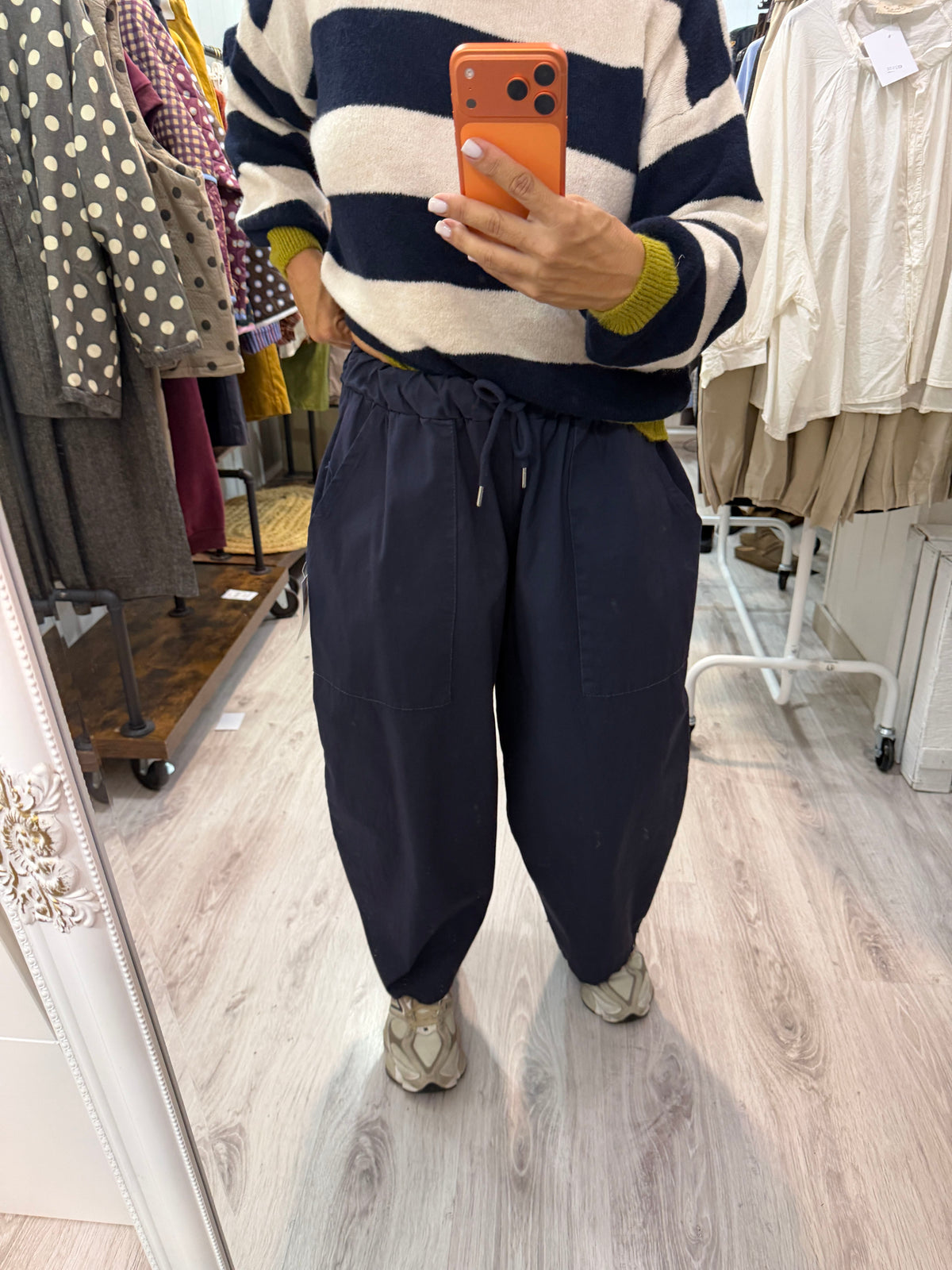 Pantalón Ane algodón azul marino