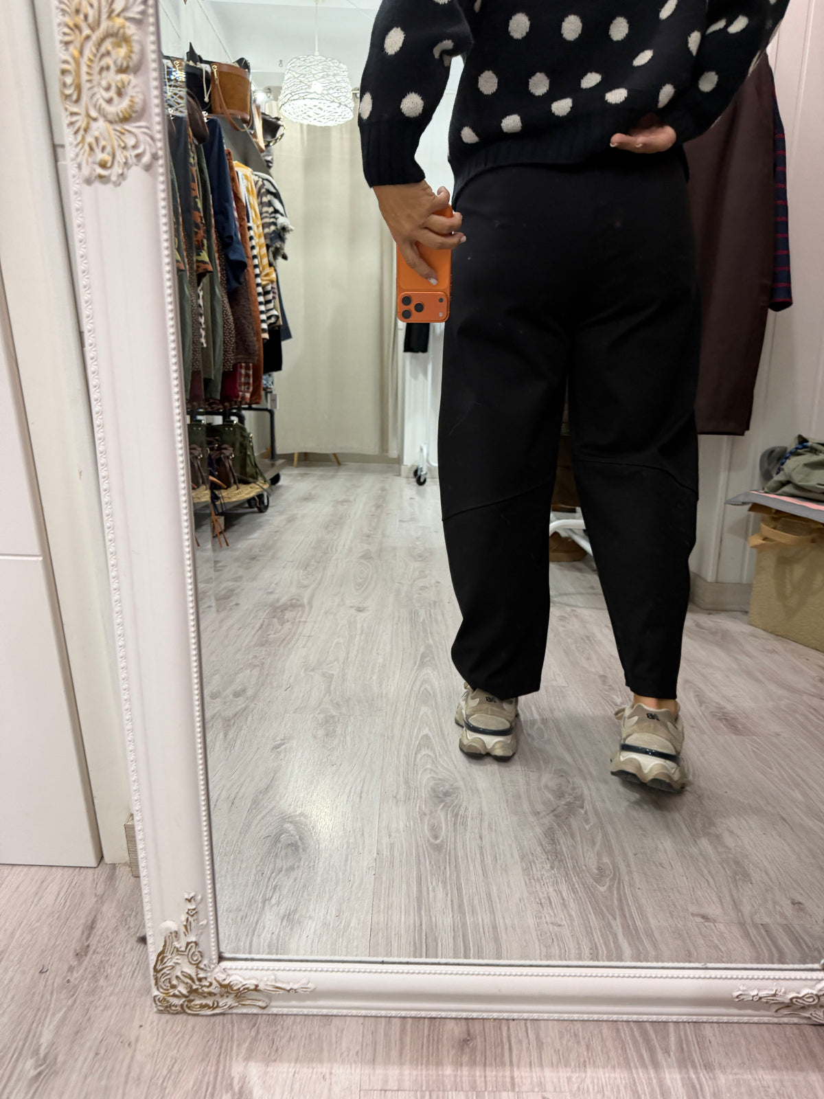 Pantalón Nagore punto milano otoño negro