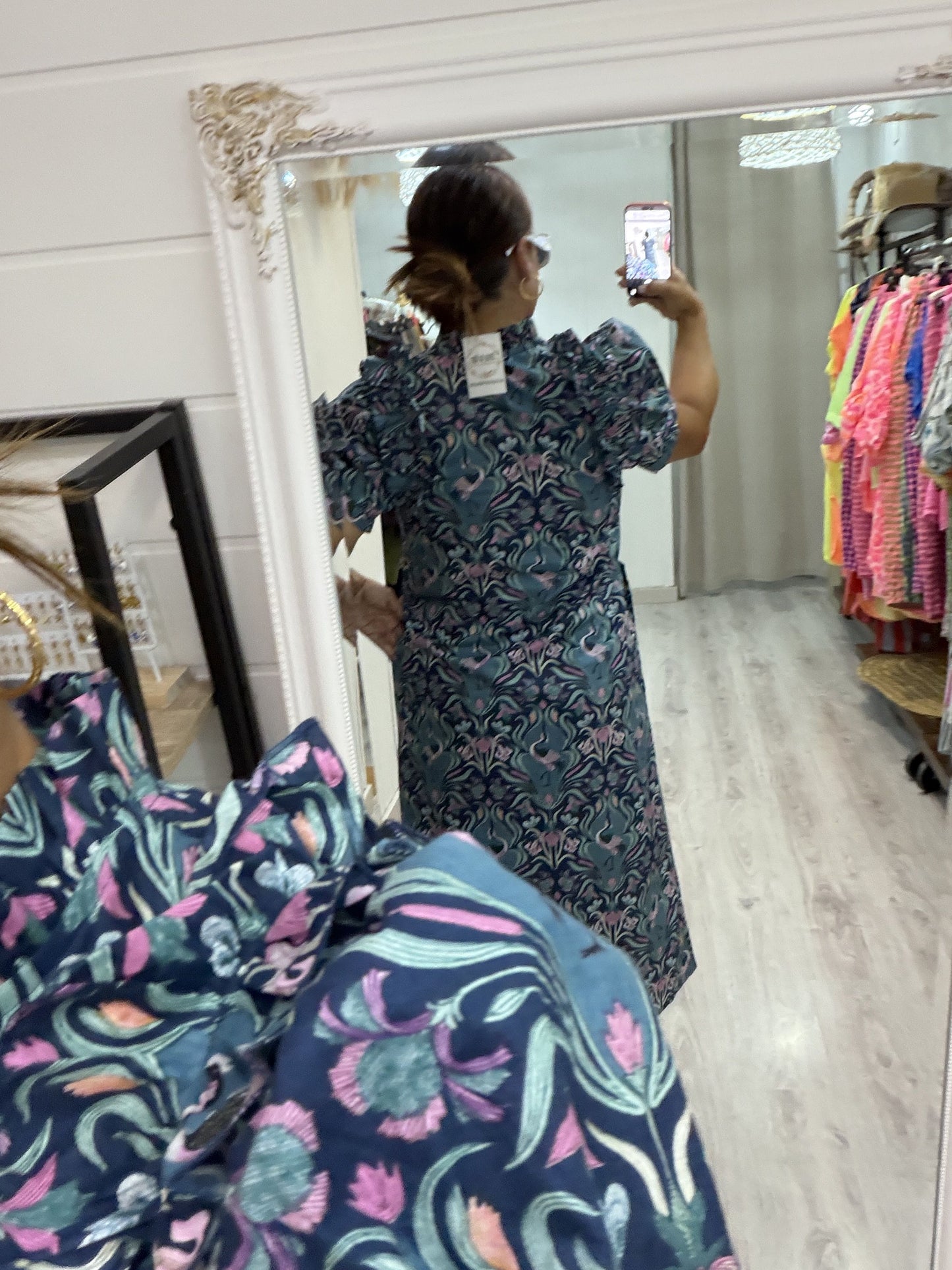 Vestido Idoia garzas azules