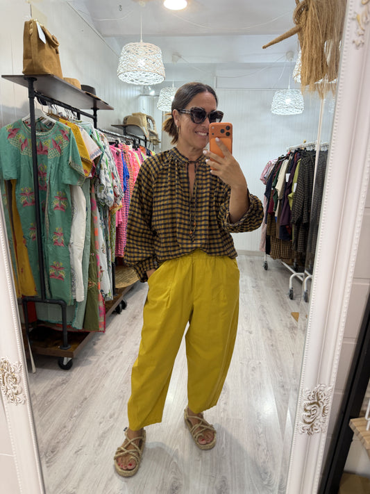 Pantalón Sendai summer mostaza