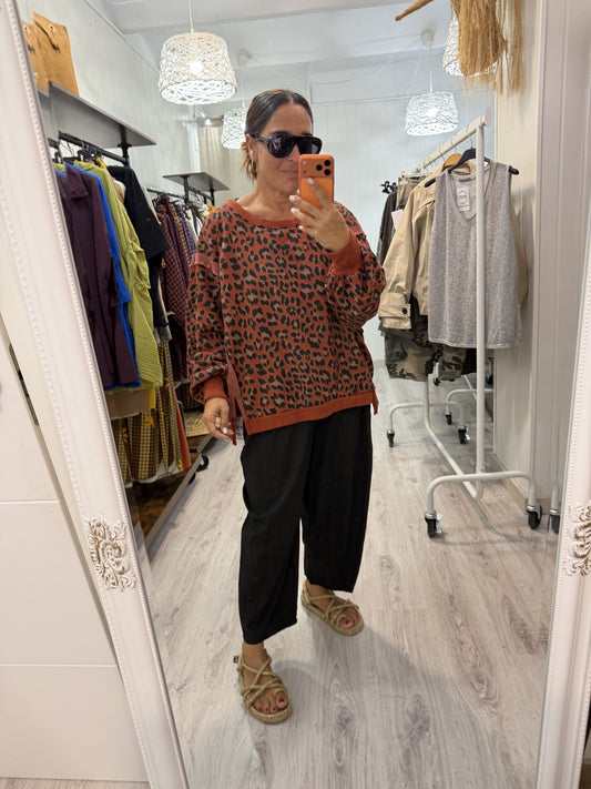 Sudadera Oversize animal print caldera