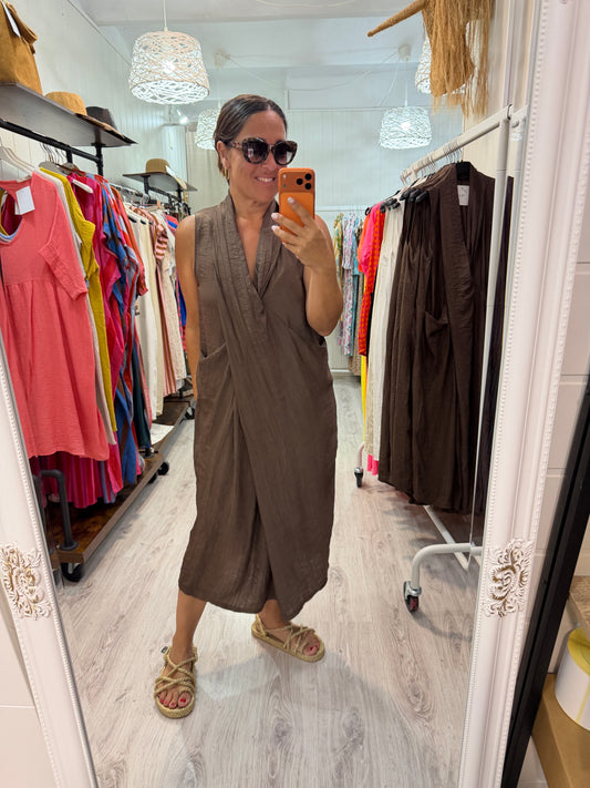 Vestido Nus chocolate