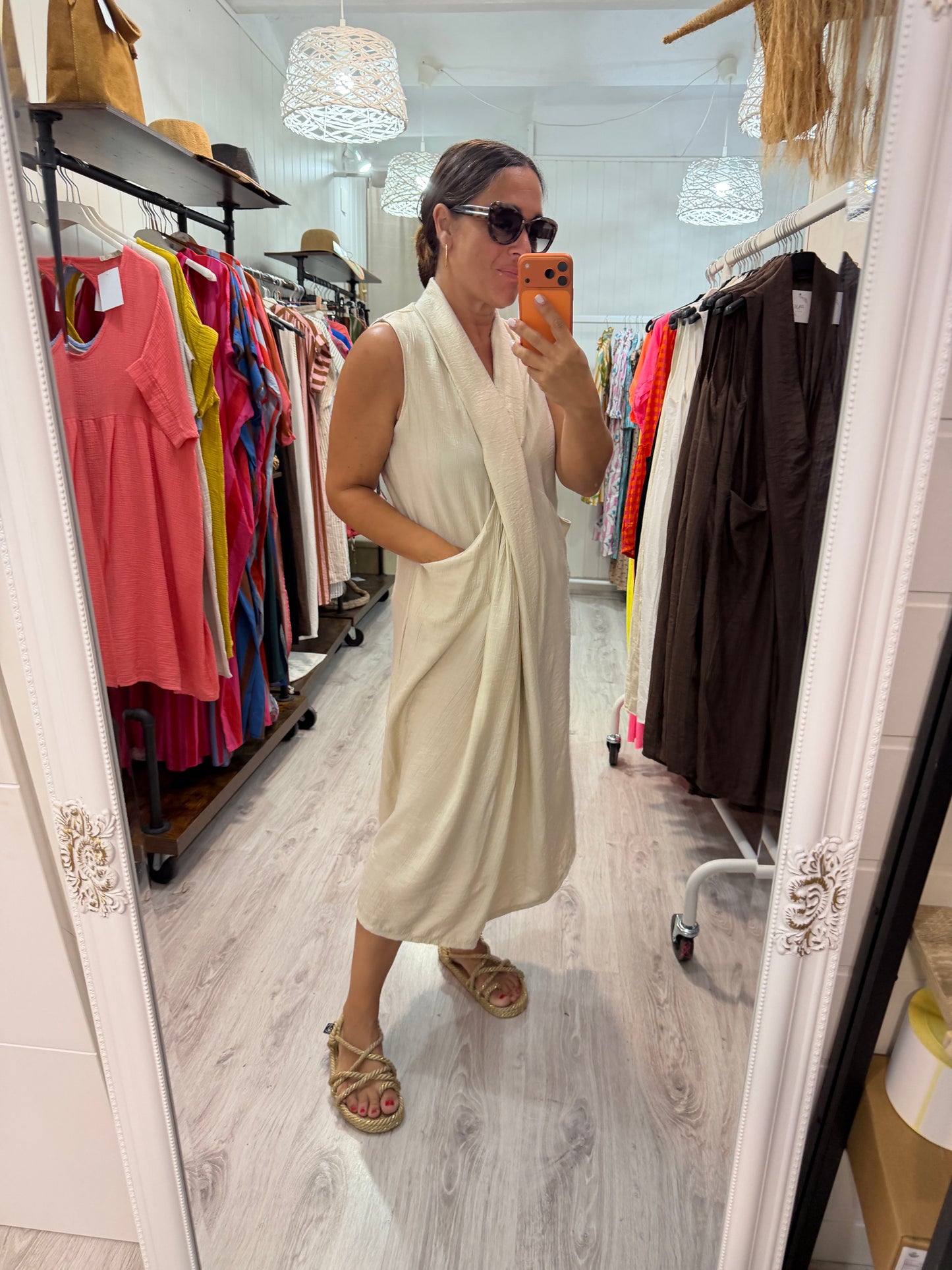 Vestido Nus beige