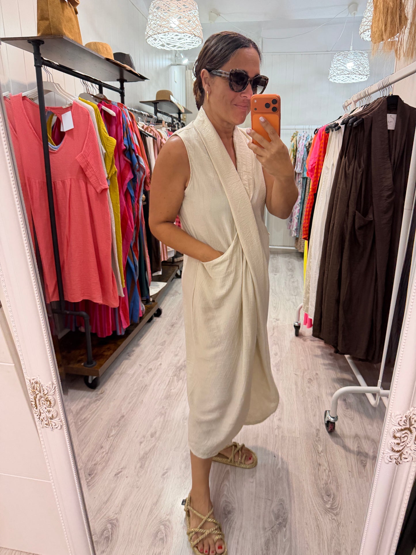 Vestido Nus beige