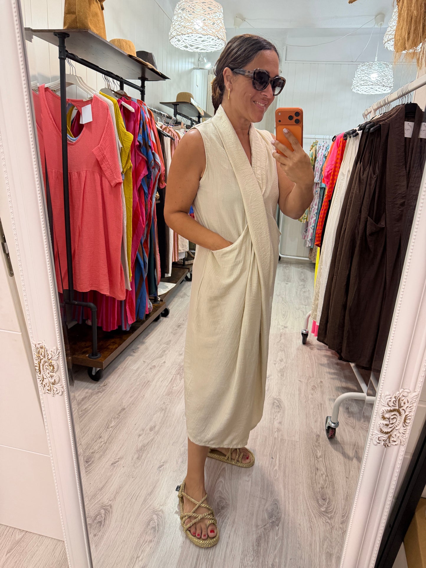 Vestido Nus beige