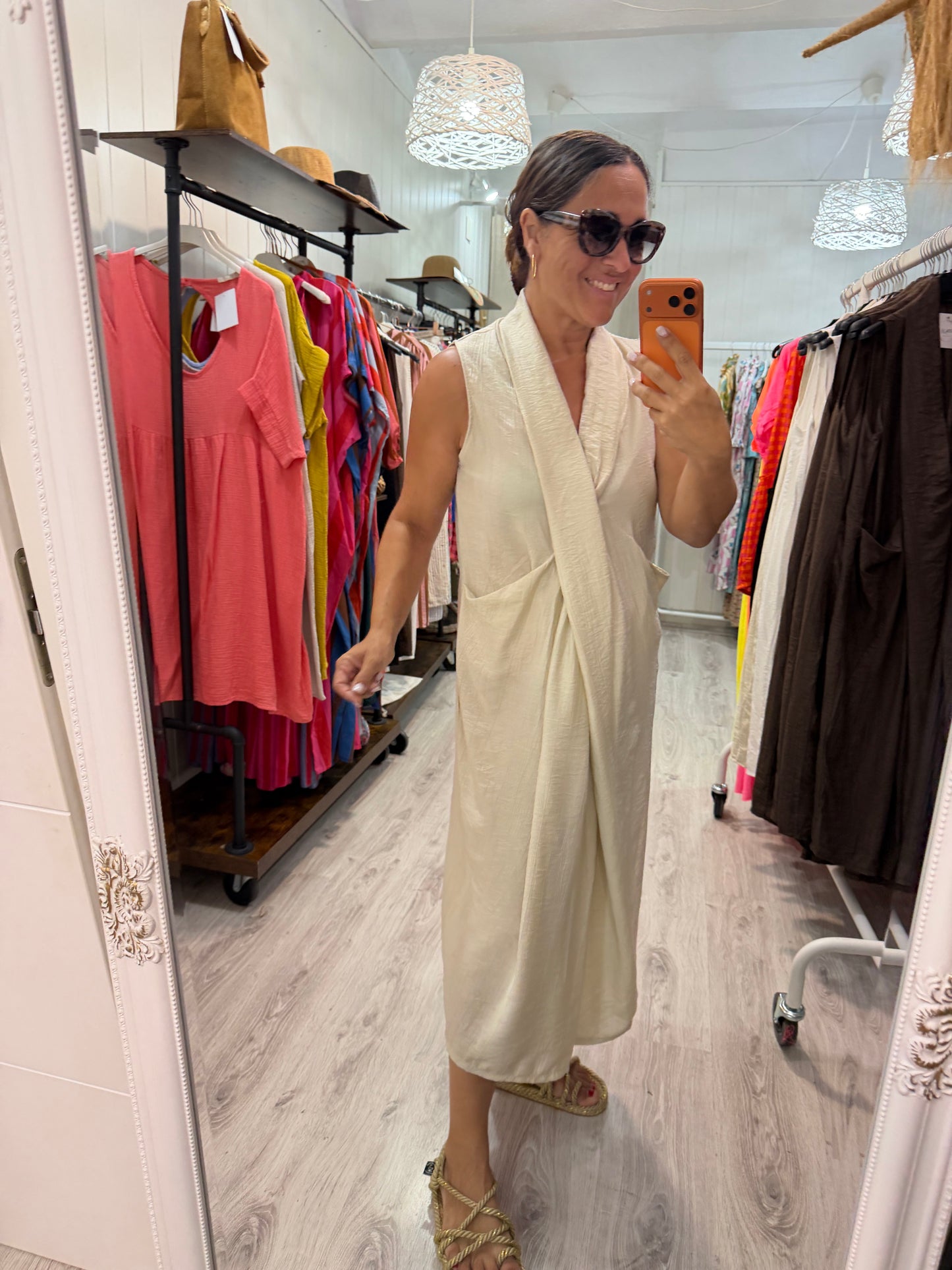 Vestido Nus beige